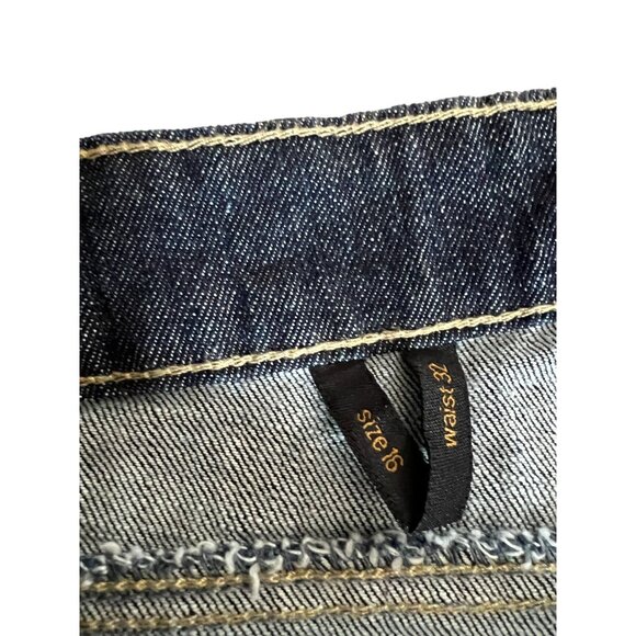 Nine West Womens Dark Wash Denim Jeans Size 16 Cotton & Spandex Blend - Picture 6 of 11